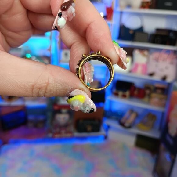 New Unused Dior Jador Gold Plated Ring Size 6 - Picture 3 of 7